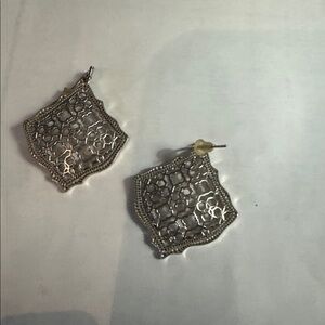 Kendra Scott-Silver Filigree Dangle Earrings